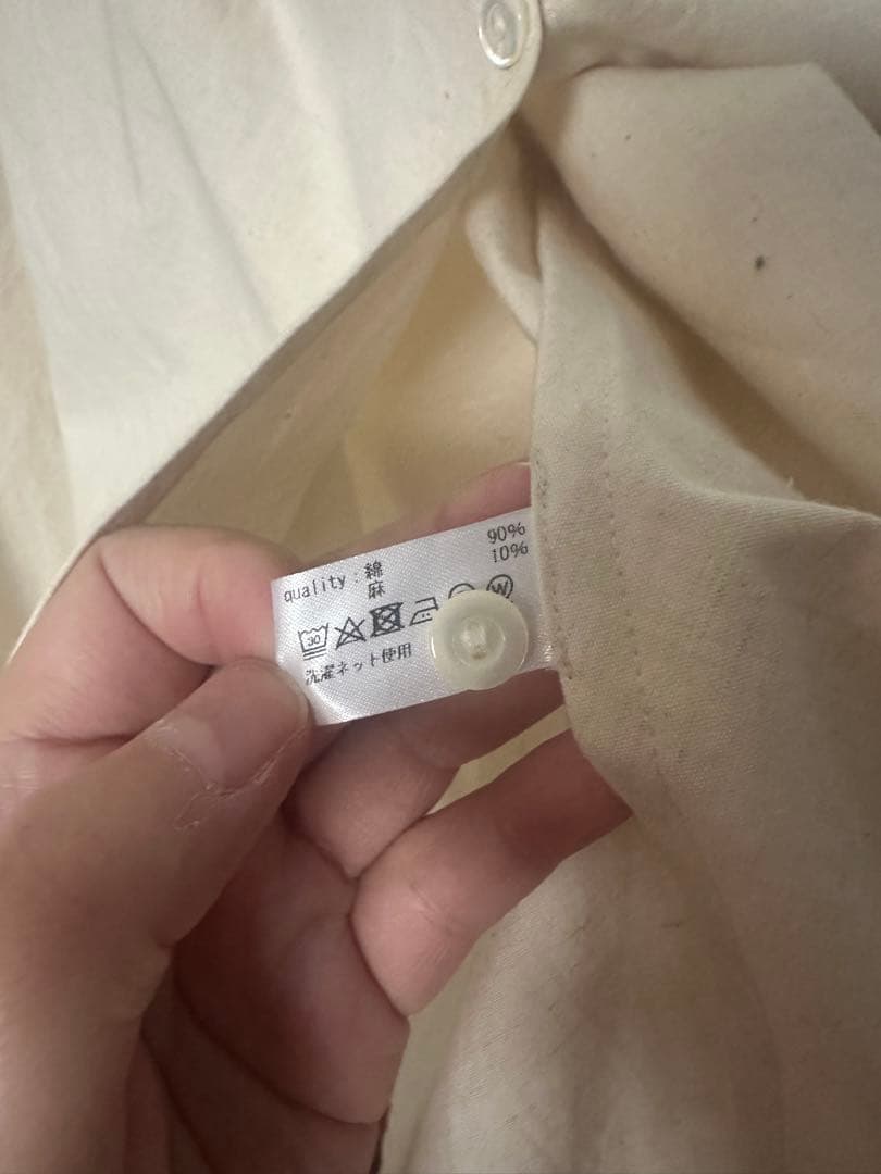 yunahica ユナヒカ　フリルブラウス　綿麻　サイズ2