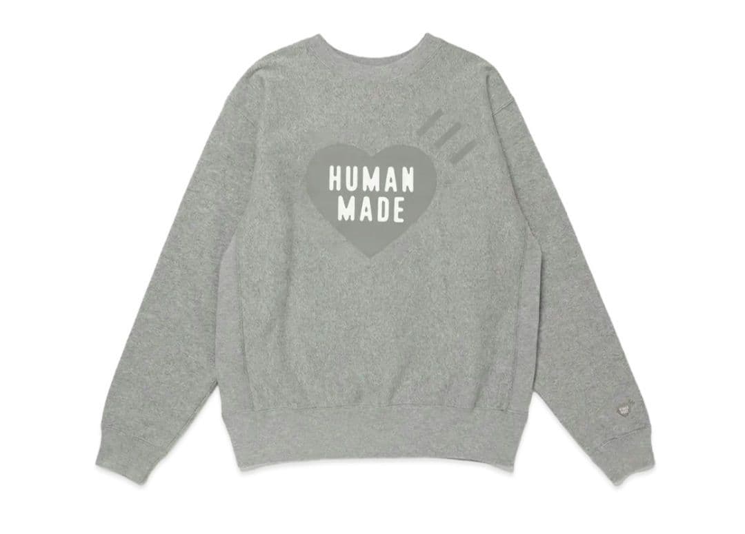 最終お値下げ！HUMAN MADE　HEART SWEATSHIRT GRAY