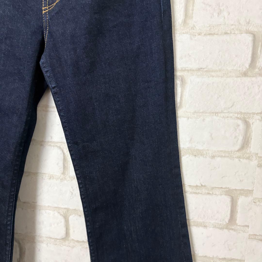 YANUK デニム　近年モデル　ジーンズ　ブーツカット　牛革　日本製　刺繍　25