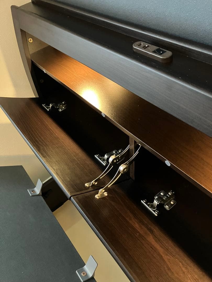 ニトリ／セミダブルベッドフレーム(OPグランCタテ 浅型/DBR)