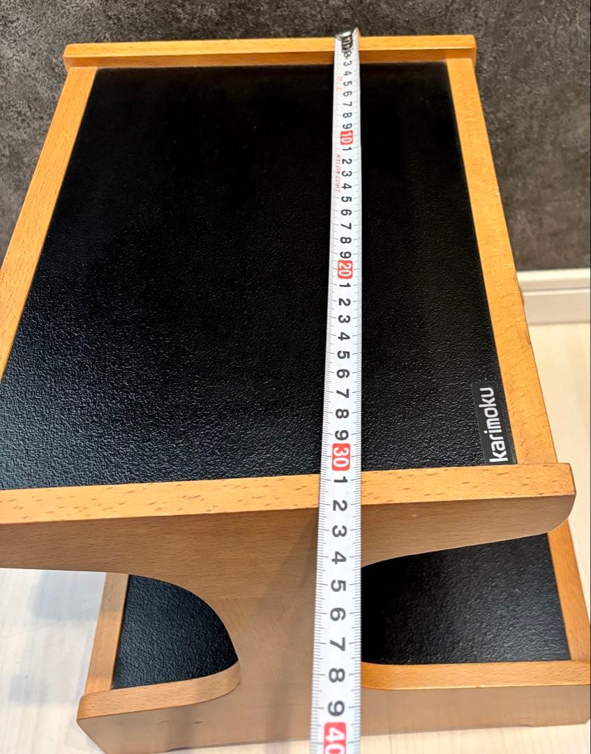 カリモク コロニアル 卓上電話台 小物置き 昭和レトロ