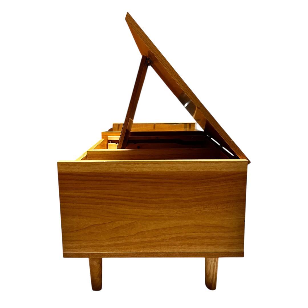 【送料無料】ドレッサーテーブル 木製ローテーブル 引き出し収納付き