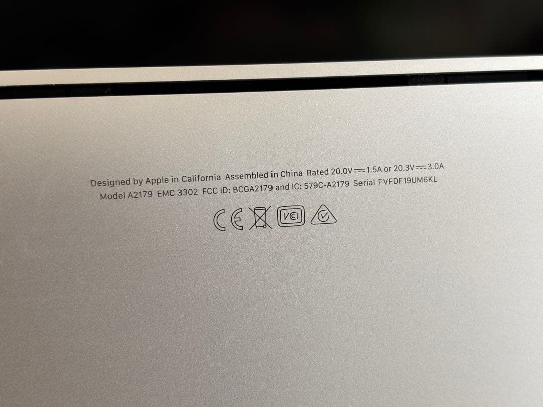 MacBookAir 2020 i5 / 8GB / 512GB / US配列