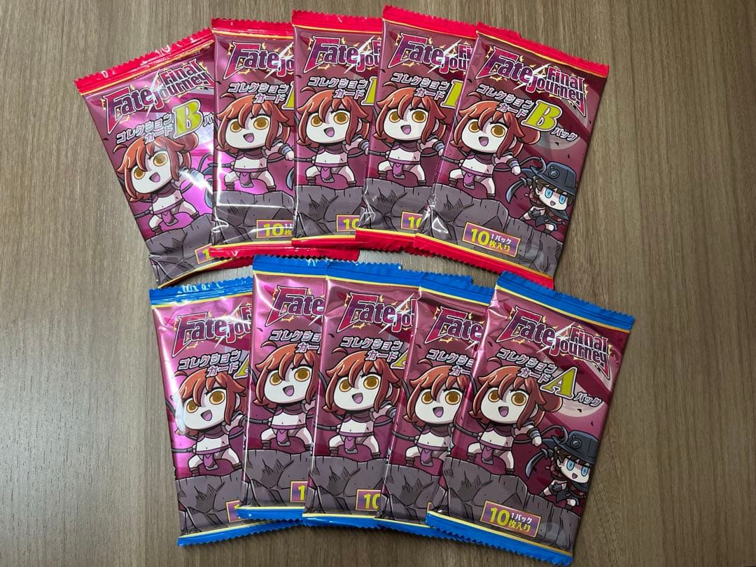 「Fate/Final Journey」コレクションカードA+B 10パック