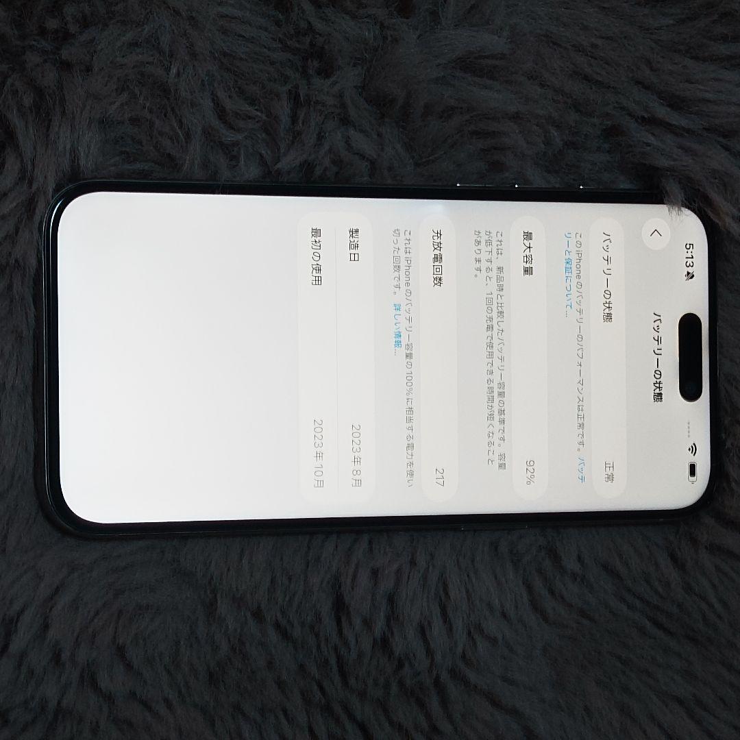 【美品】Apple iPhone 15 Pro Max 512GB