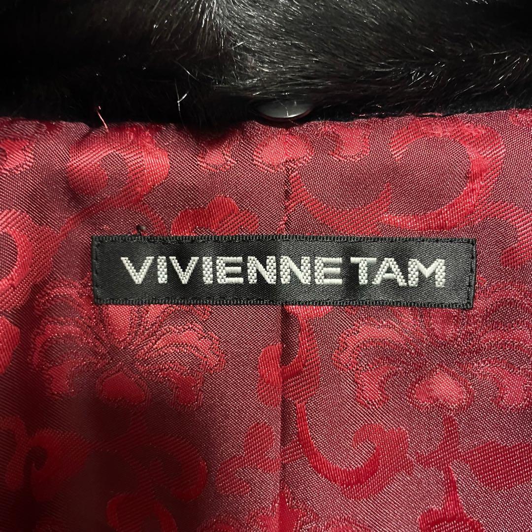 希少　ヴィヴィアンタム アンゴラ混チャイナジャケット 黒 ショートコート