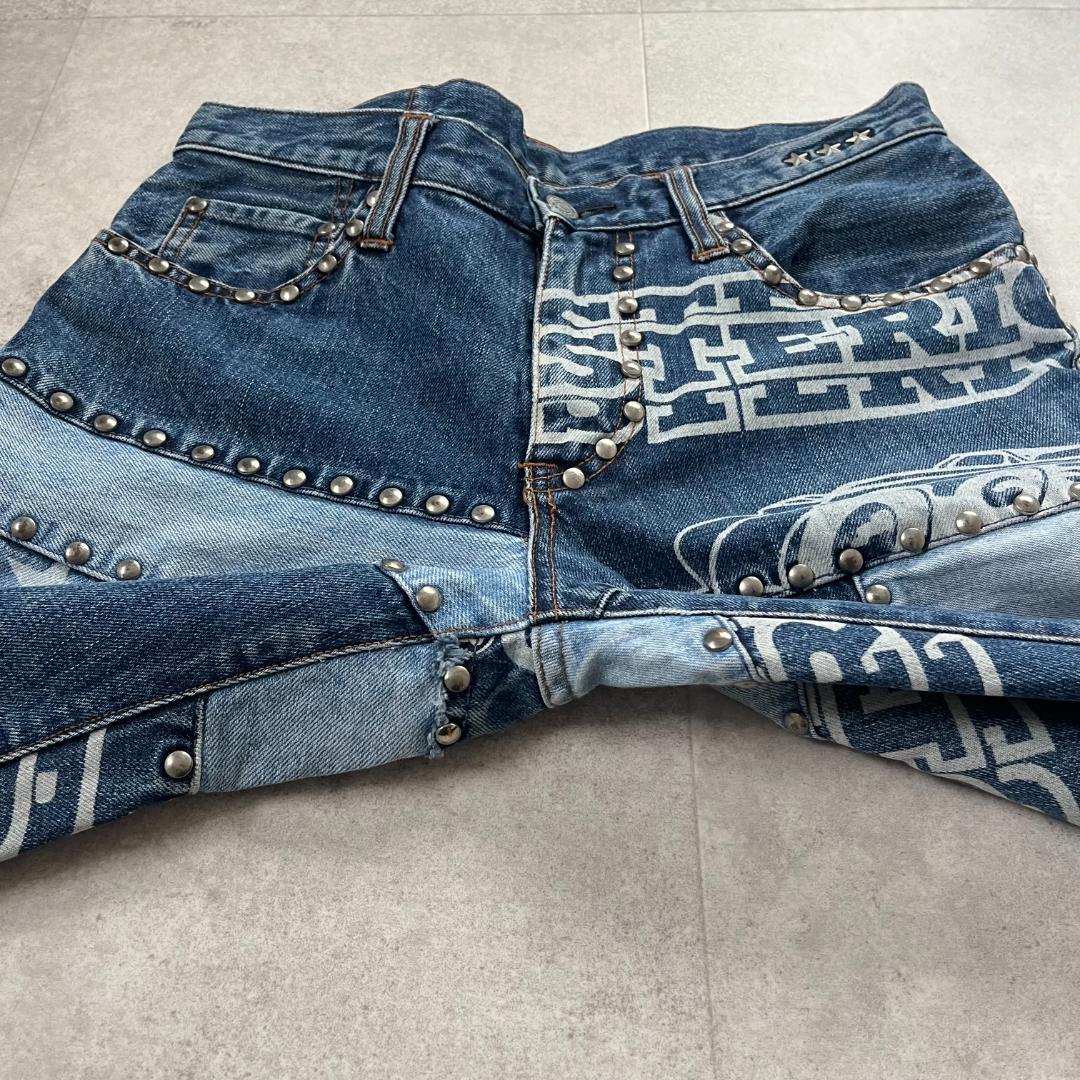 【XG　JURIN着用】ヒステリックグラマー/デニム/パッチワーク/スタッズ