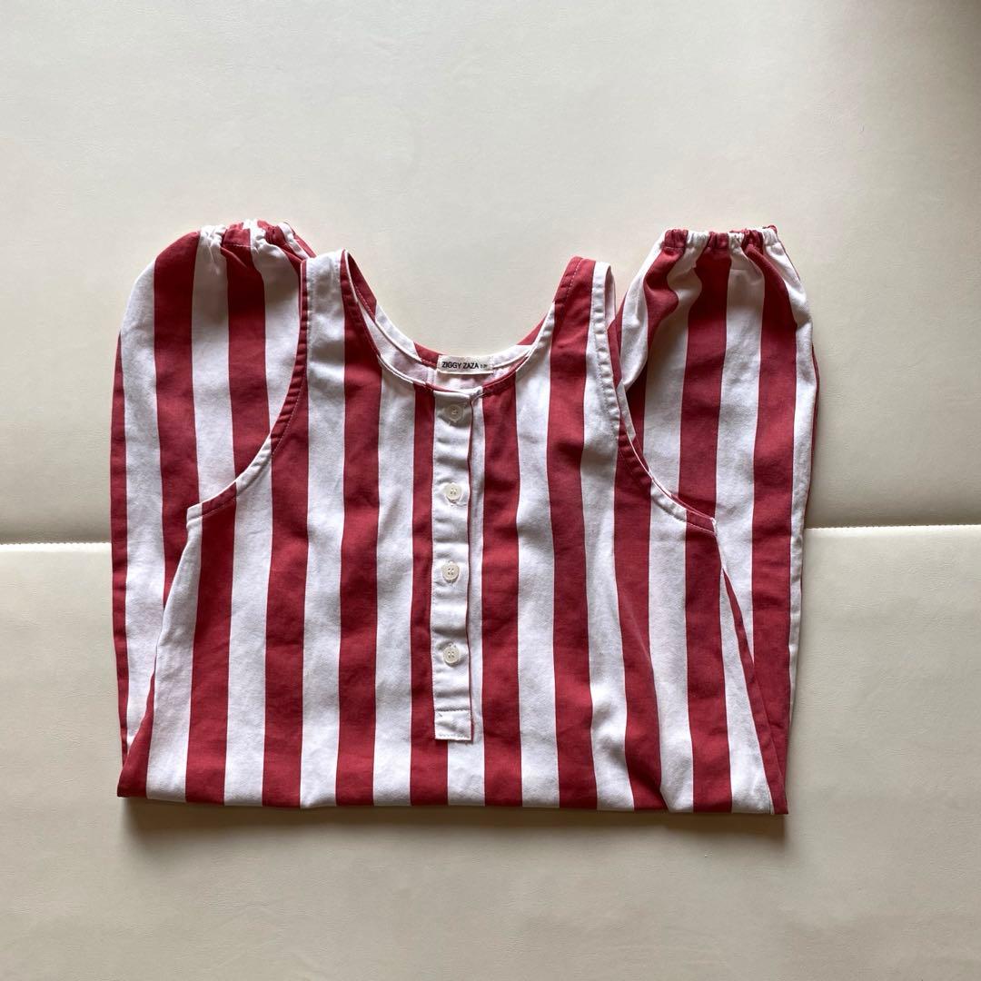 ロンパース・カバーオール ZIGGY ZAZA skipper jumpsuit stripe 2-3y