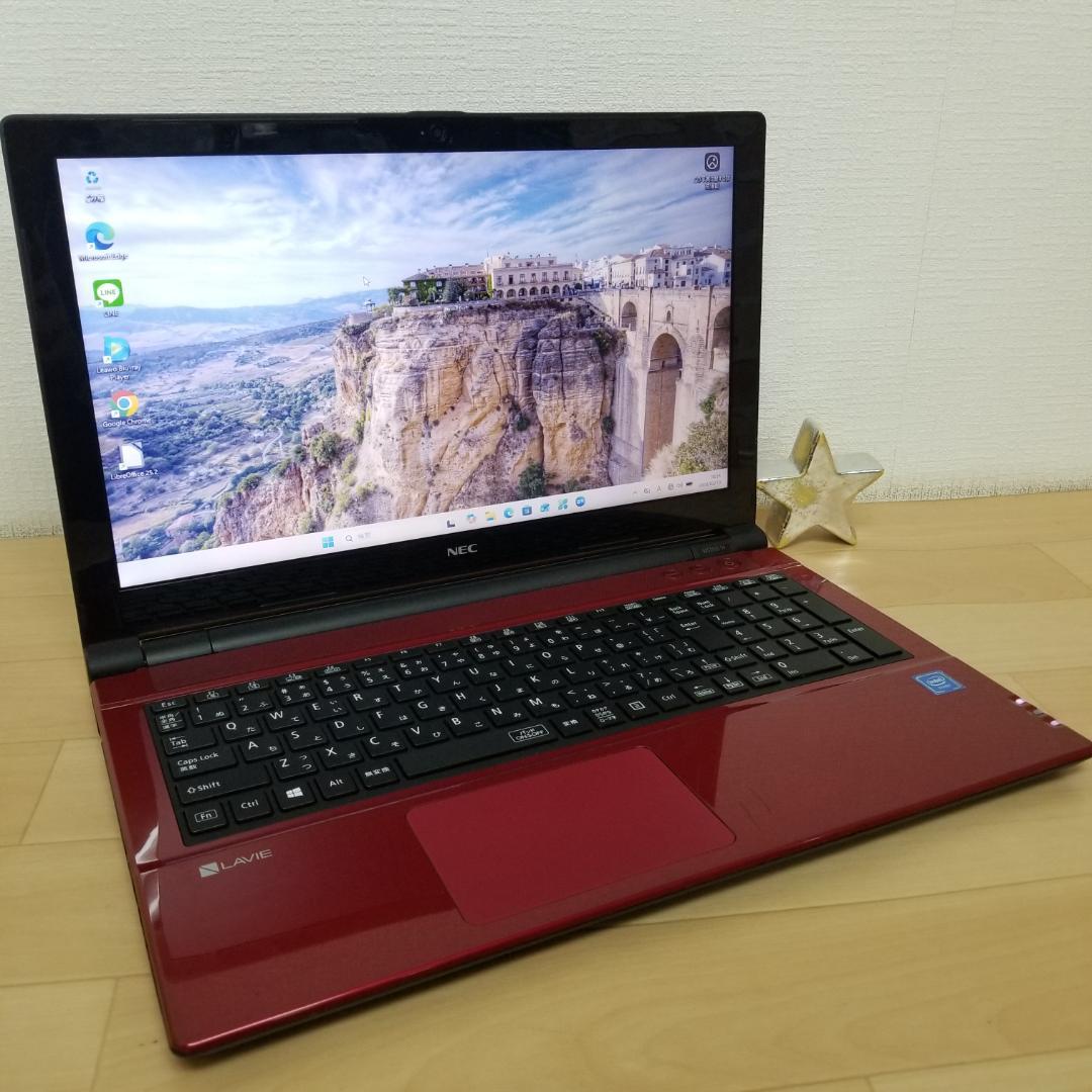 大容量 Win11 DVD再生可 即使用可ノートPC NEC(E3380)