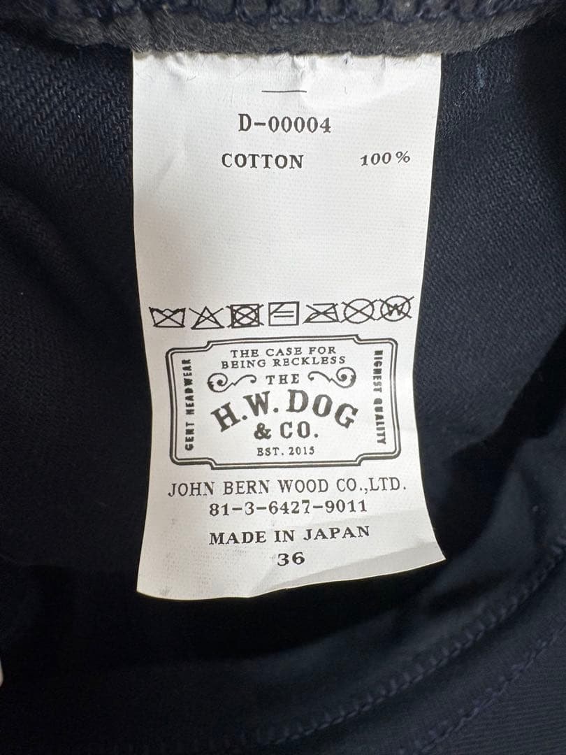 THE H.W.DOG＆CO. トラッカーキャップ ネイビー