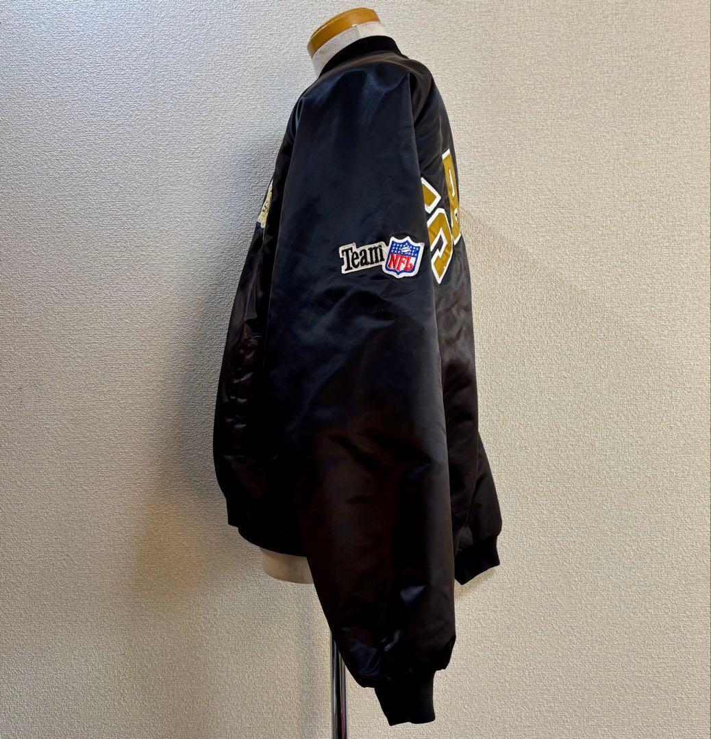 希少 90s USA製 チョークライン スタジャン XL セインツ ブラック 黒