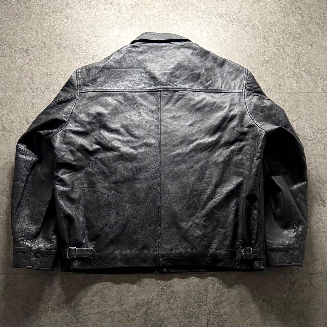 【90s vintage】OLD GAP 3L シングルライダース　レザー 本革