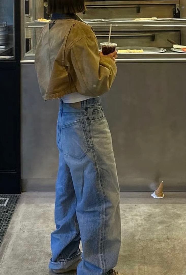 ok.soonオリジナルワイドデニム