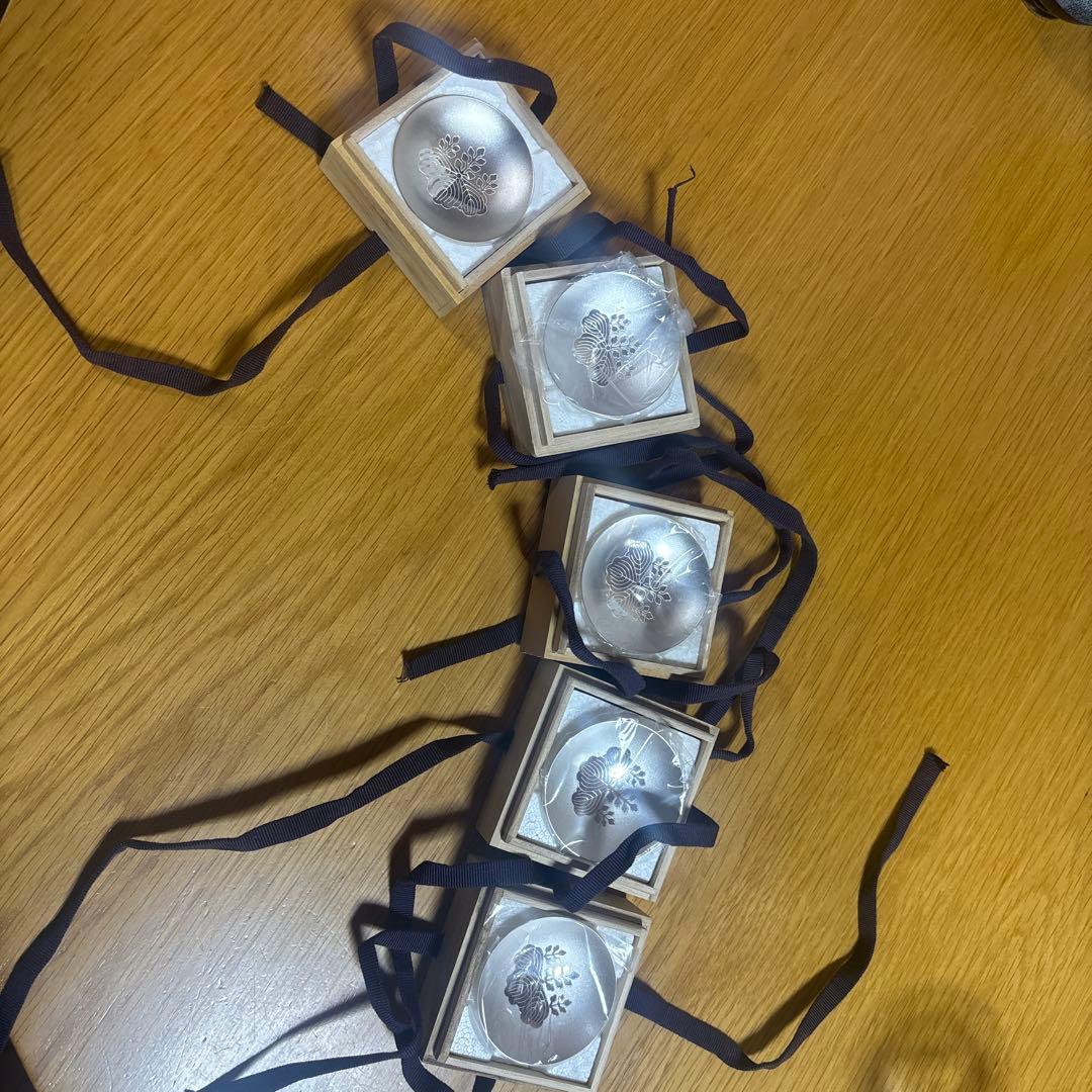 消防団　銀杯　5点　各約27g