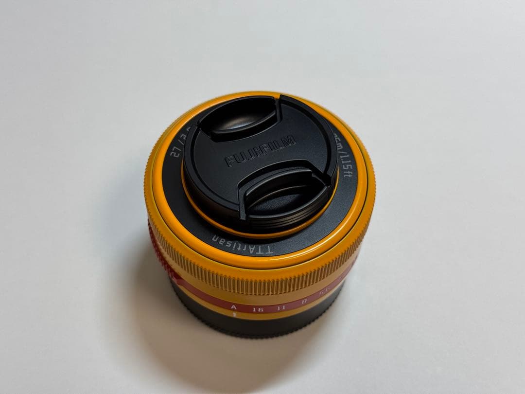 【廃番】ttartisan AF 27mm f2.8 限定オレンジ（xマウント）
