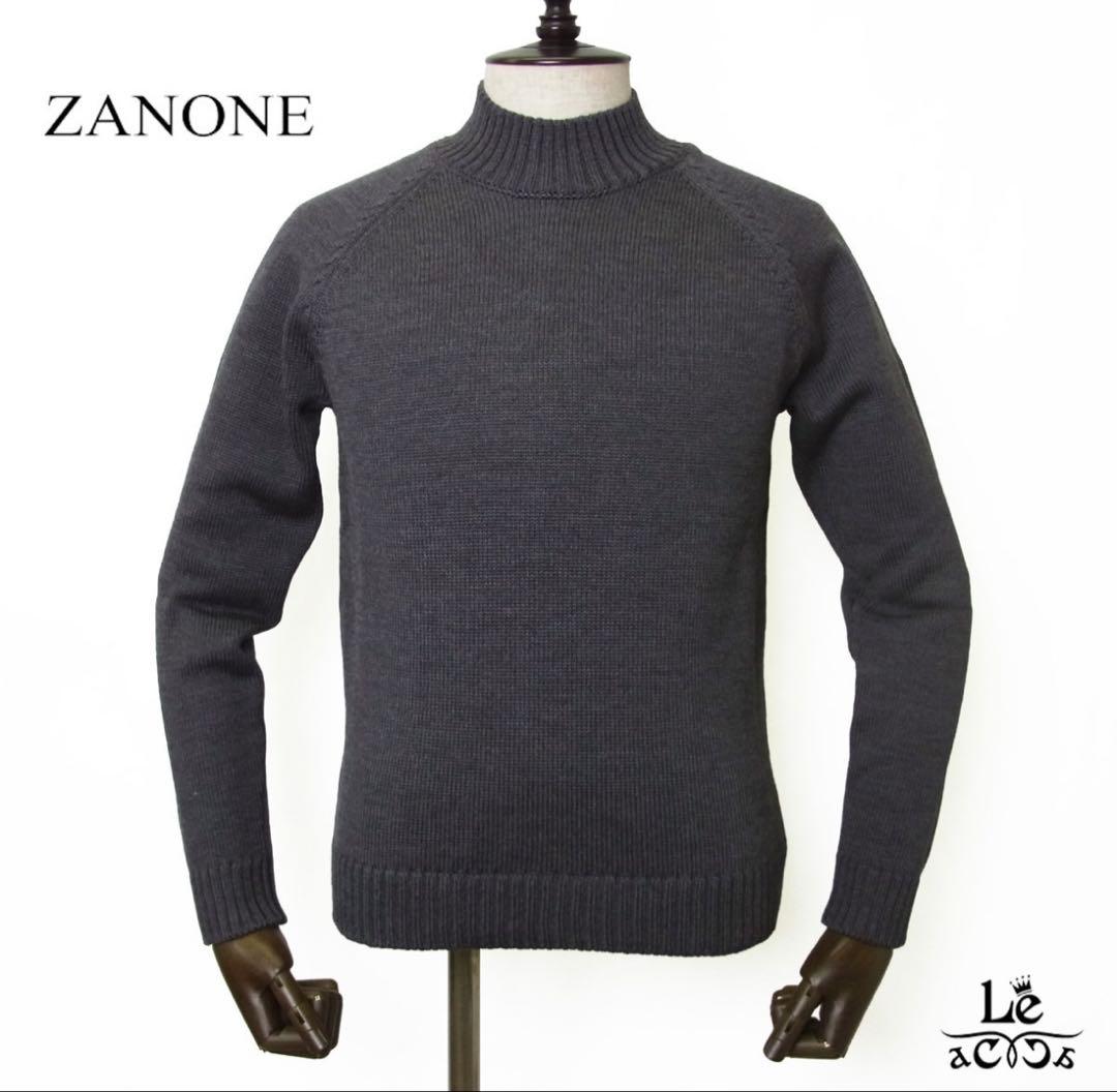 【着用１回のみ】ZANONE 5ゲージ モックネック25AW 44 定価6.8万