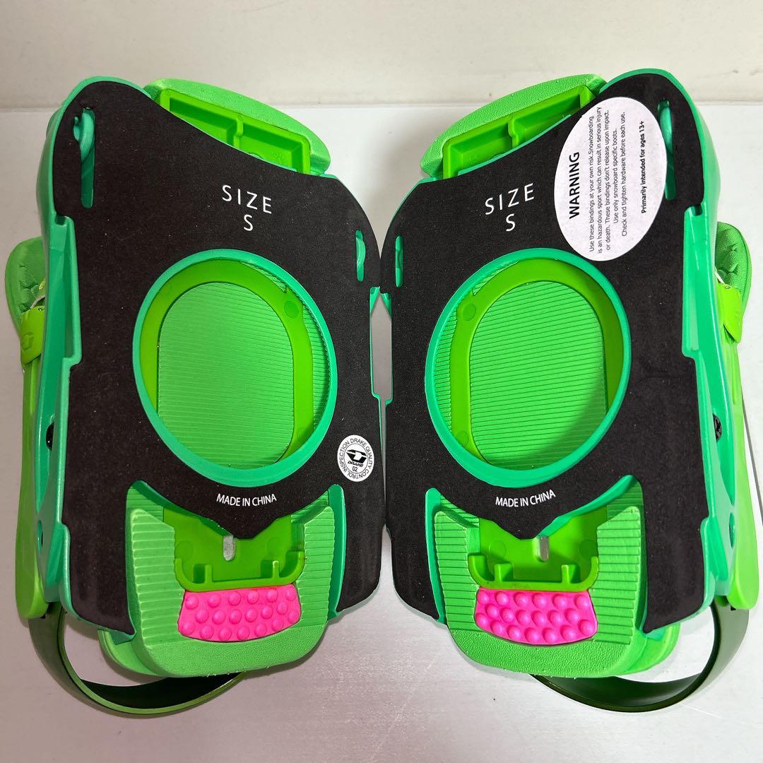 DRAKE JADE GREEN FLUO スノーボードバインディング メンズS