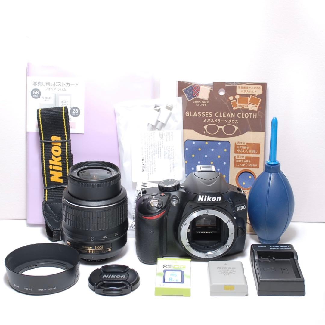 美品✨一眼レフデビューにおすすめ✨Nikon D3200✨シングルレンズ✨ニコン