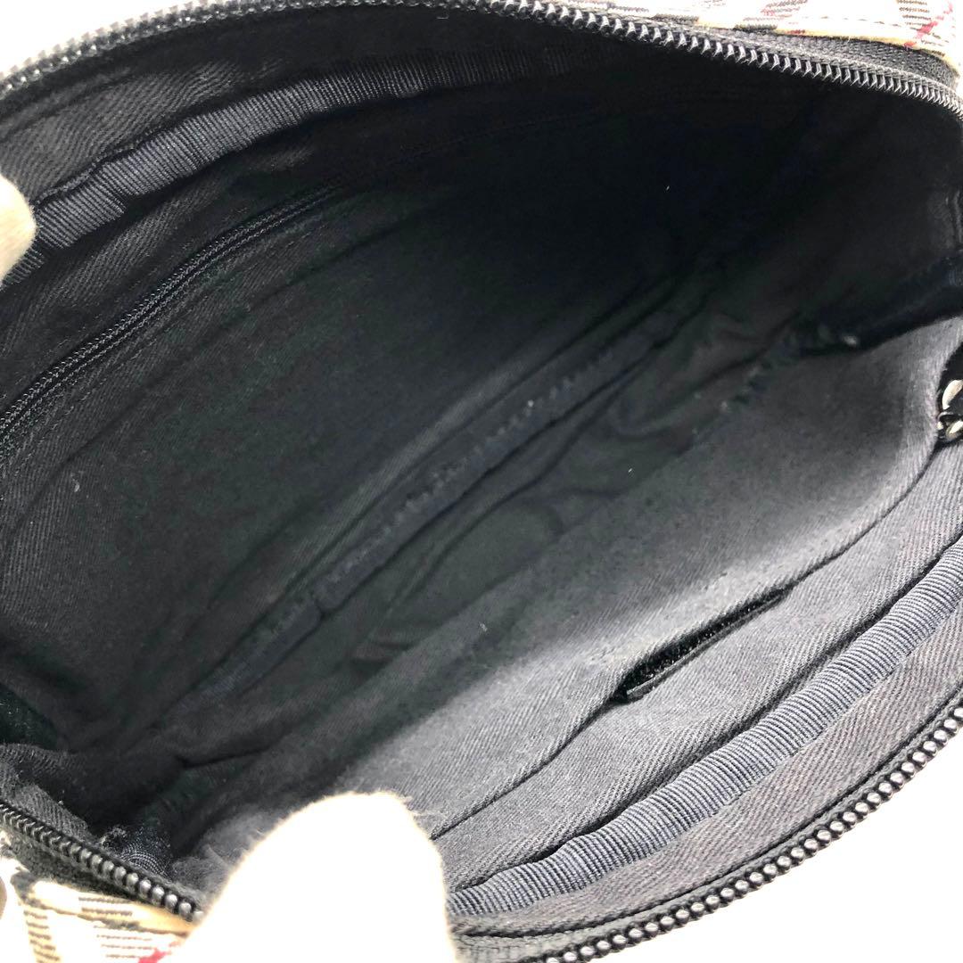【希少】BURBERRY ボディバッグ ウエストポーチ デニム調 ノバチェック