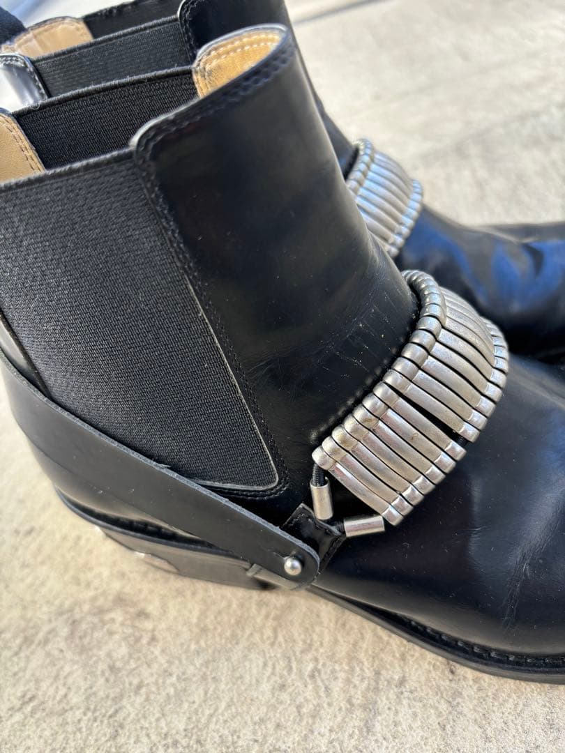 TOGA PULLA メタルベルトブーツ サイドゴアブーツ 38 ブラック