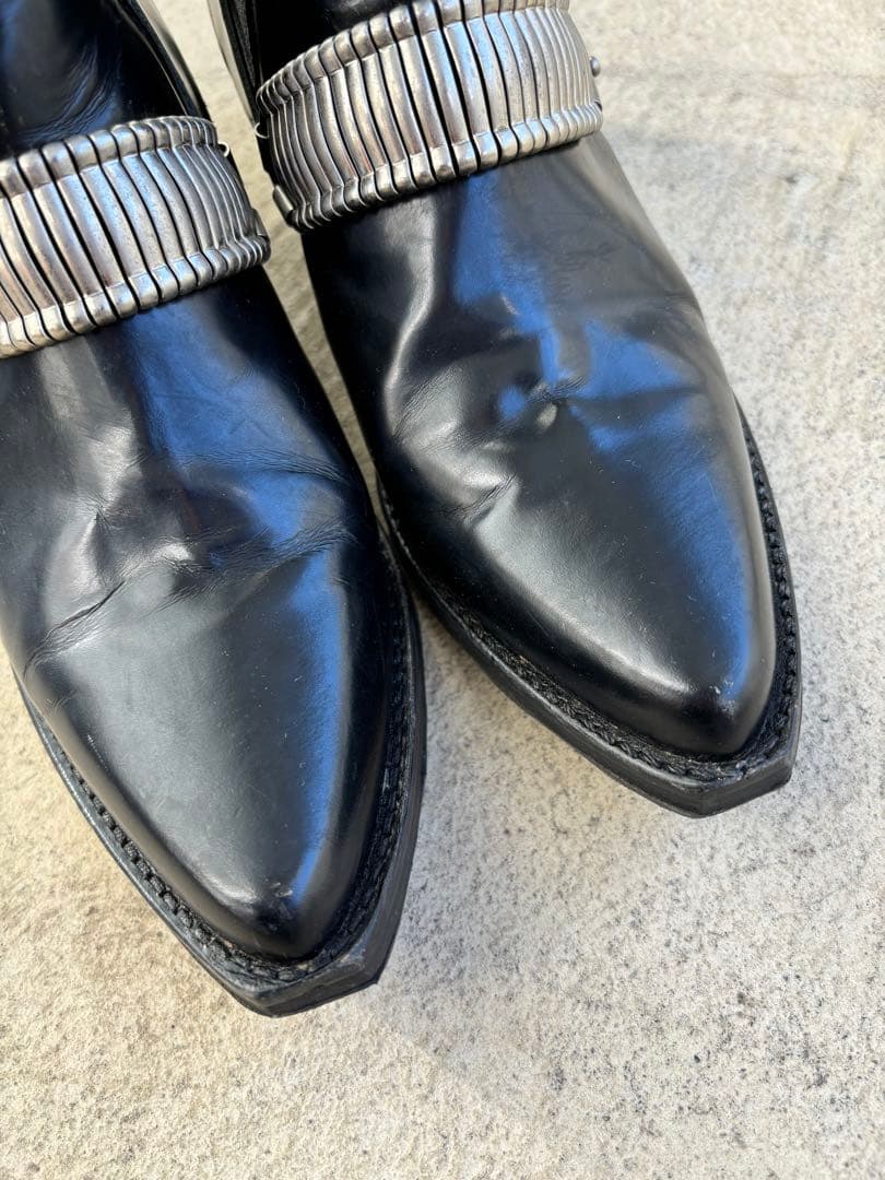 TOGA PULLA メタルベルトブーツ サイドゴアブーツ 38 ブラック