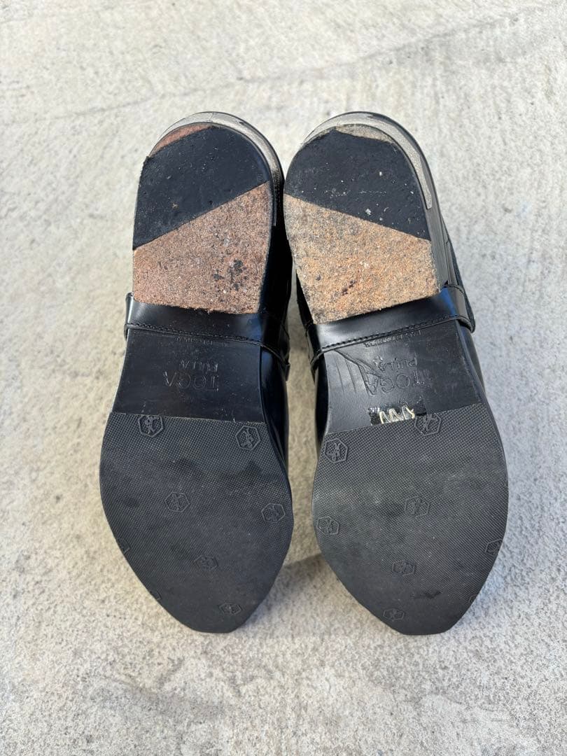 TOGA PULLA メタルベルトブーツ サイドゴアブーツ 38 ブラック