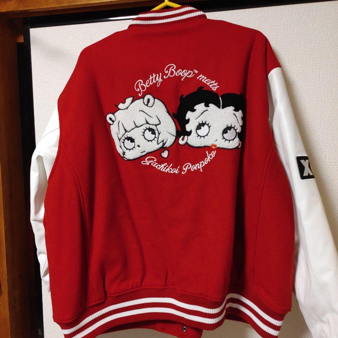 ぽこピーがち恋さんベティちゃんスタジャン 赤白