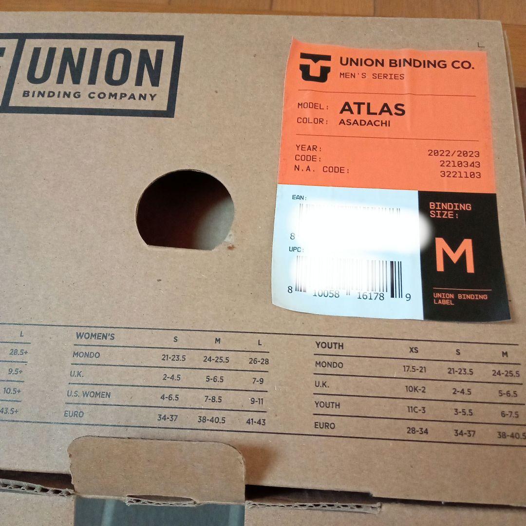 美品:ユニオンスノーボード ビンディング