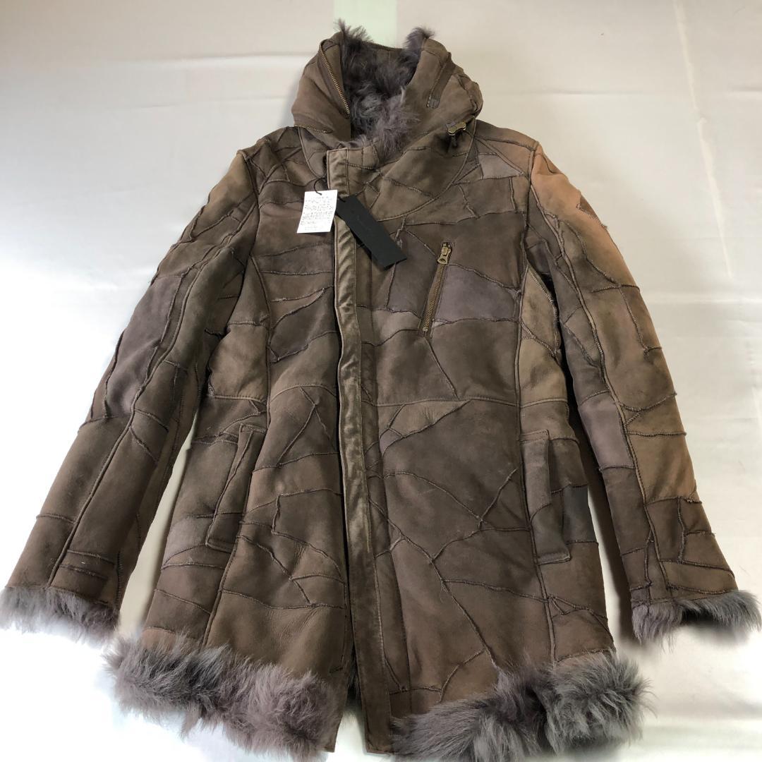 未使用タグ付き　トルネードマート　トスカーナムートン　羊革　本革