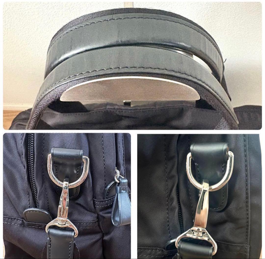 agnes.b VOYAGE 2wayボストンバッグ ナイロン 南京錠 黒