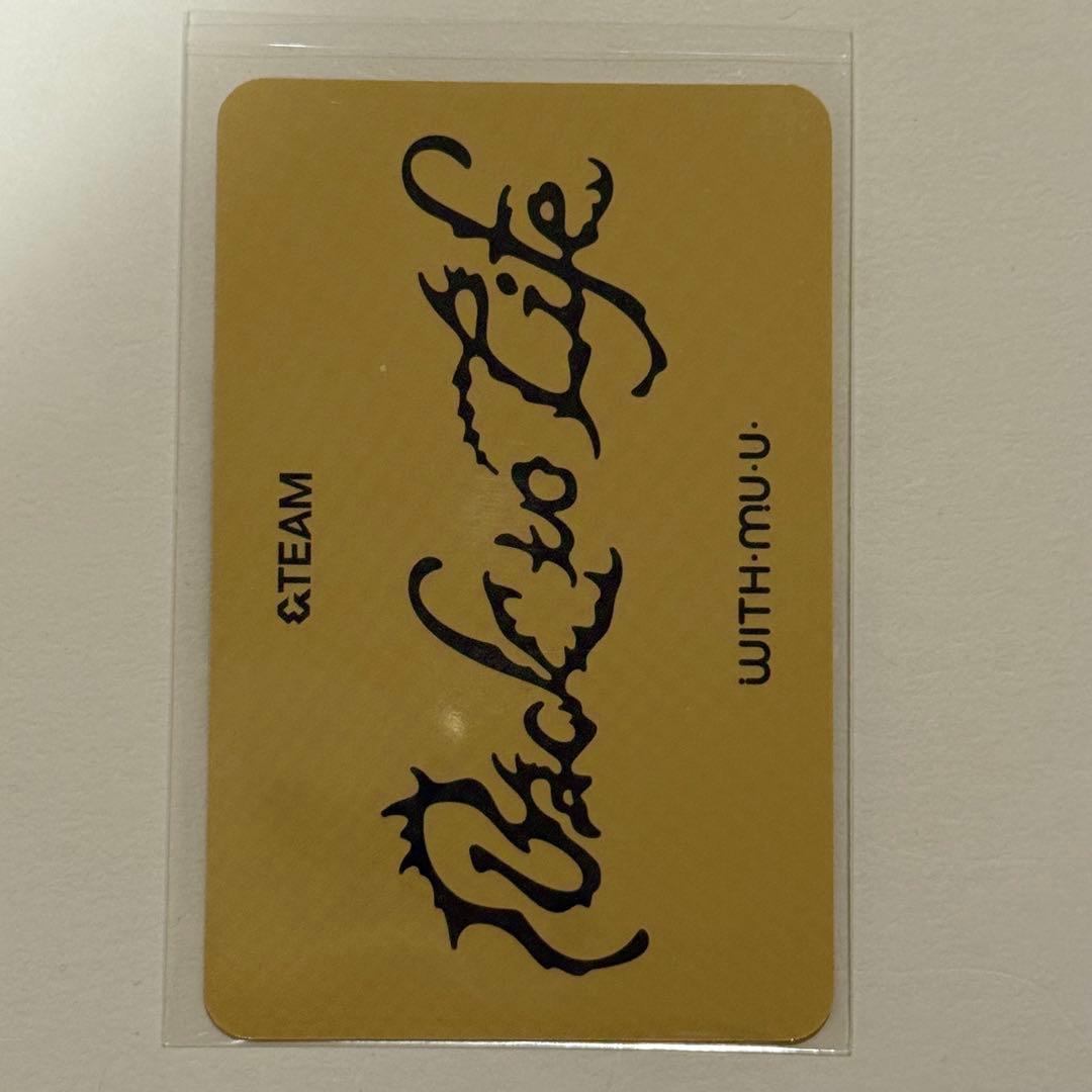 タレントカード &TEAM Back to Life withmuu K