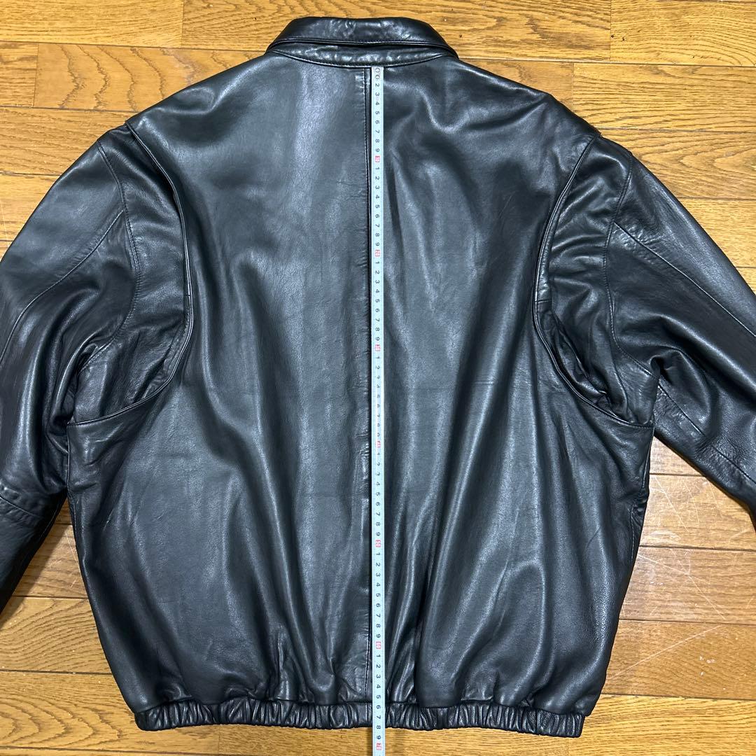 ポルトガル製XL ポロラルフローレン レザースイングトップジャケット ポニー無し