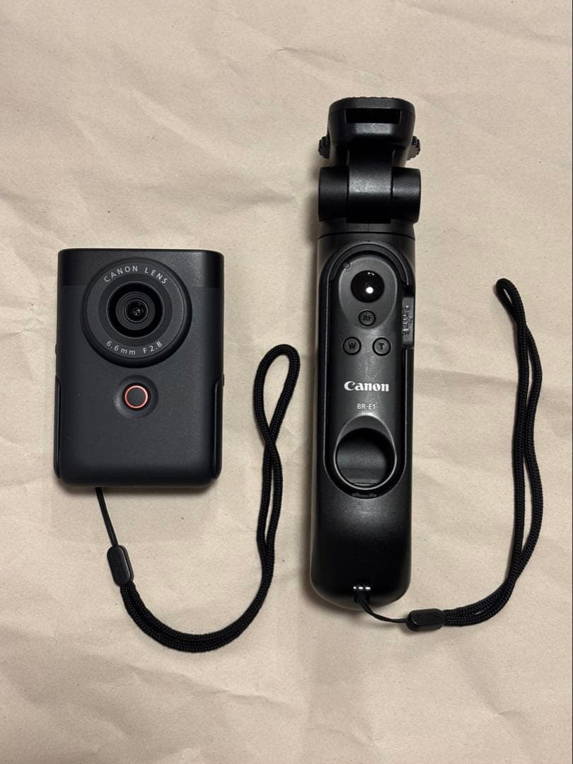 Canon PowerShot V10 + トライポッドグリップ 2点セット