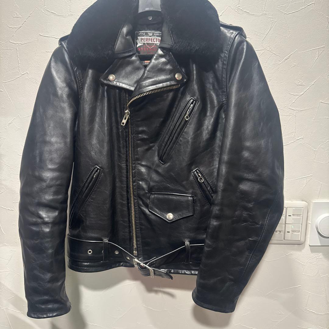 Schott100周年MICHAELマイケル36PERFECTOレザーライダース