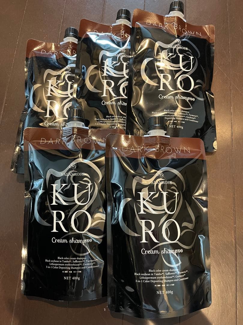 KURO クリームシャンプー ダークブラウン ５個セット