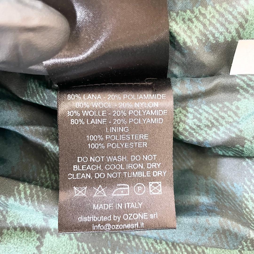 【リョウヒビ】Bark バーク ニットダッフルコート グレー 裏地