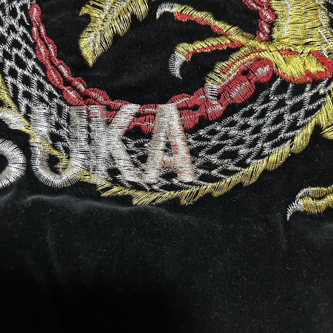 HOSHIHIME 星姫 別珍 ベロア スカジャン 鷲 龍 刺繍 レア 3L