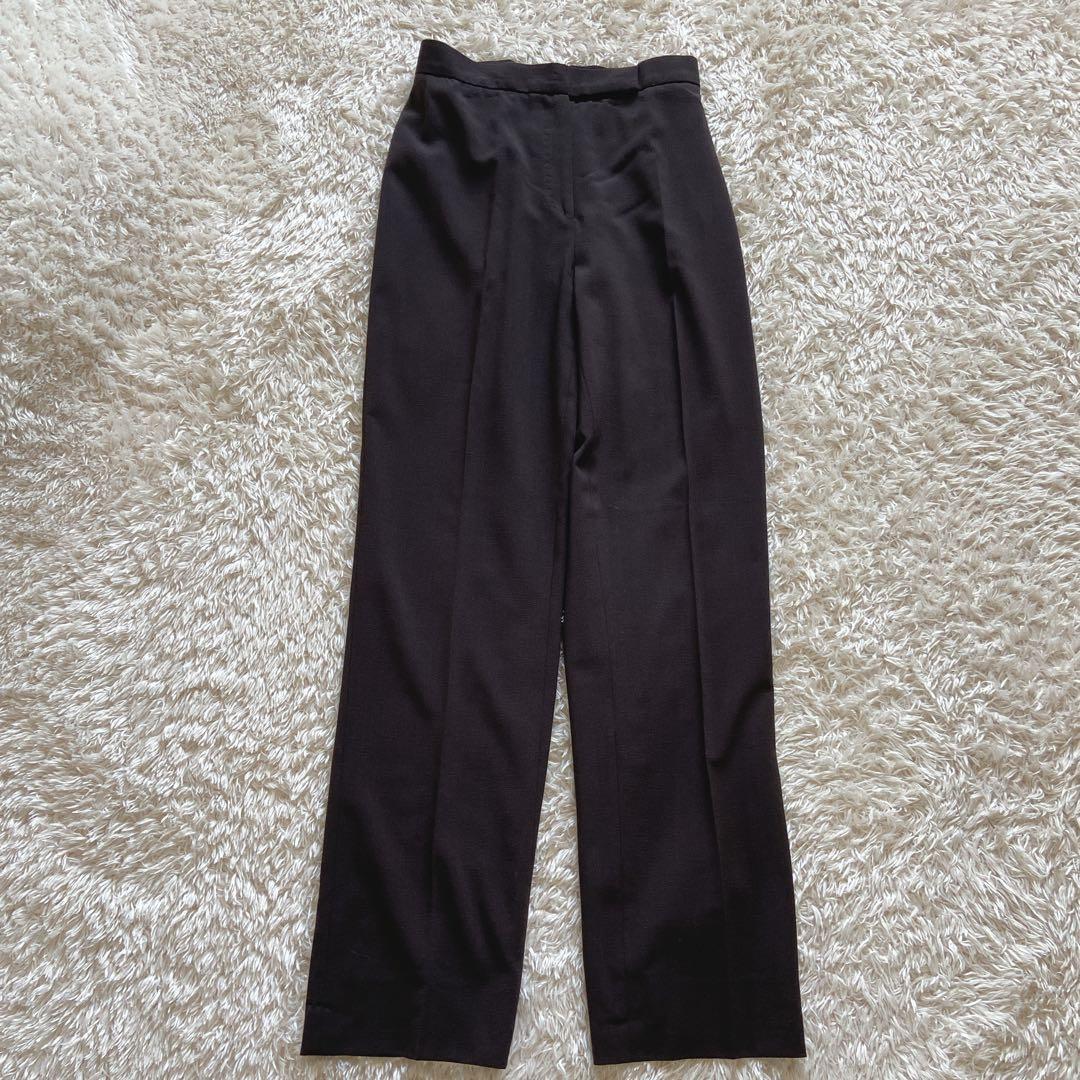 極美品　大きいサイズ42 ドルチェ&ガッバーナ　パンツスーツ　ストレッチ　茶色