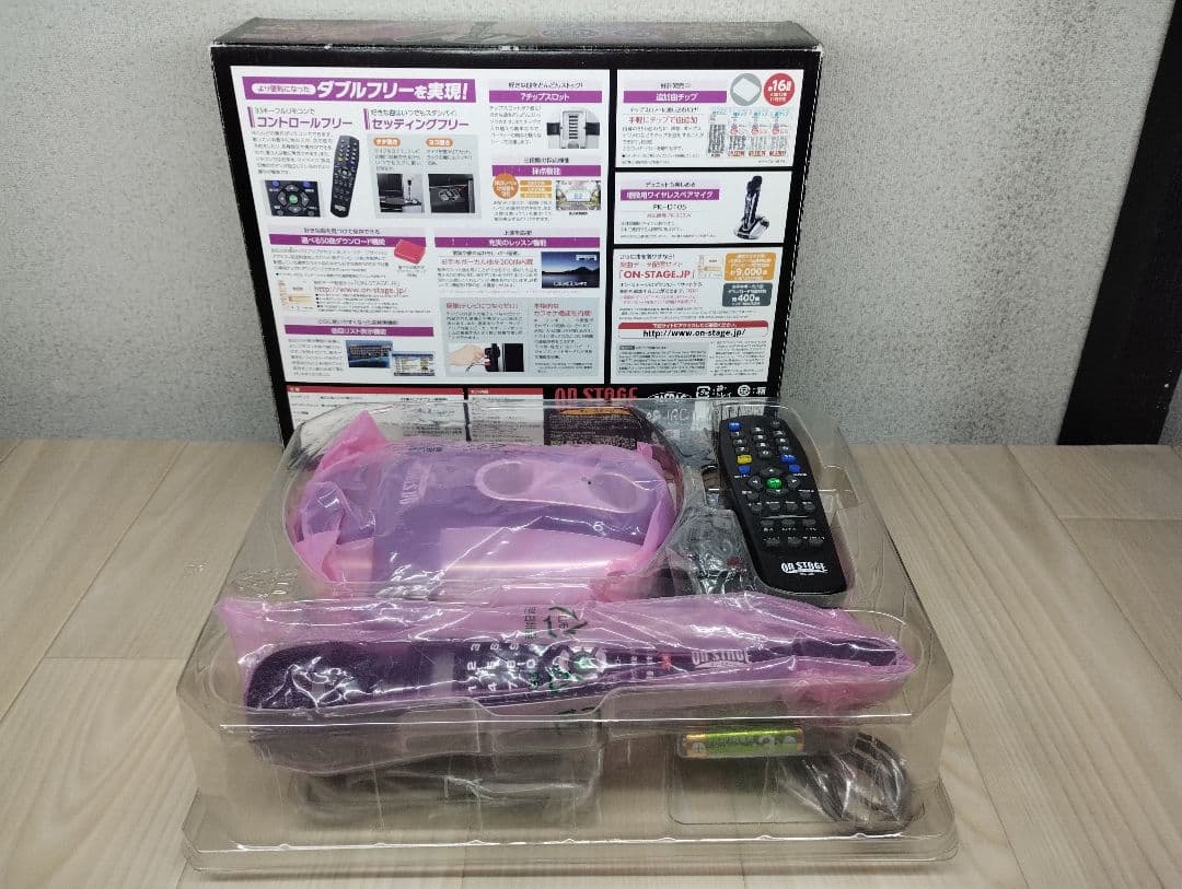 y　【動作確認済】お家カラオケ　オン・ステージ　ワイヤレスマイク