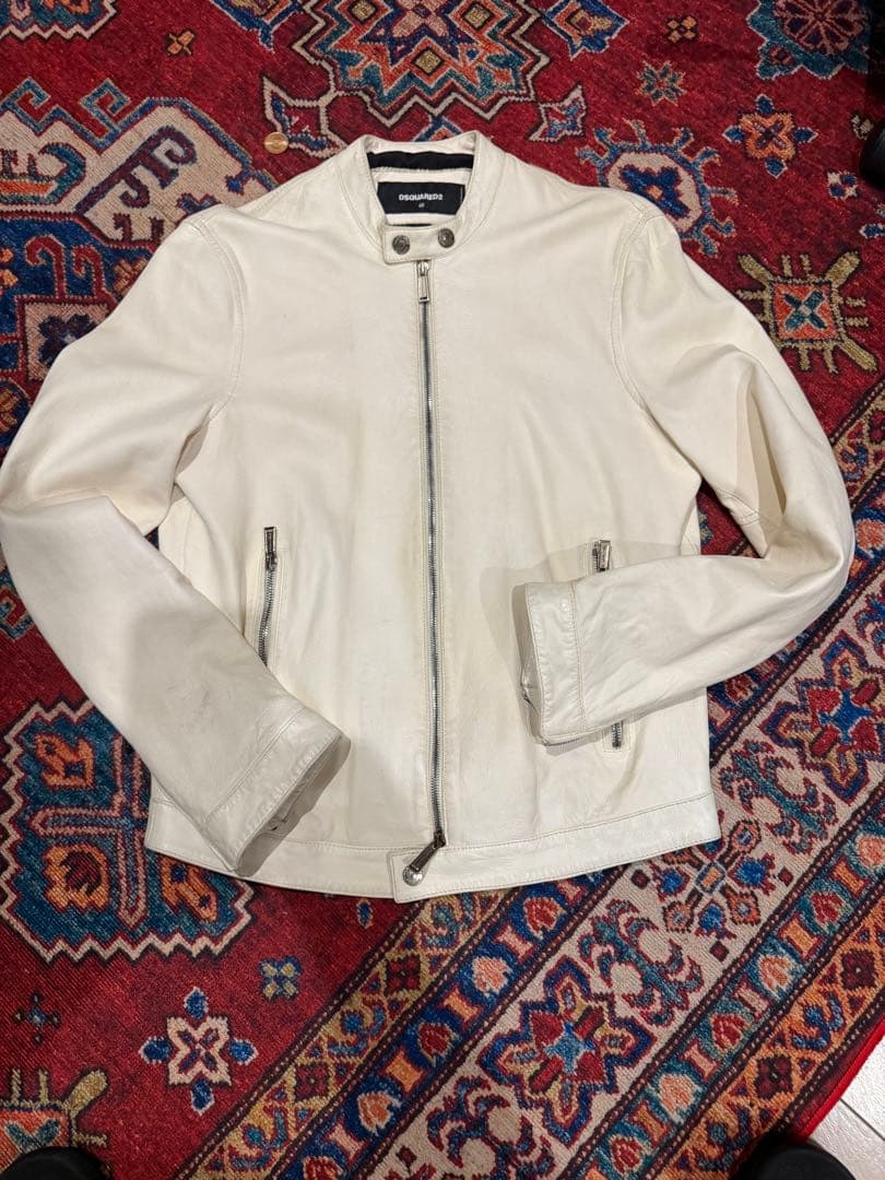 ディースクエアード レザージャケット　サイズ50