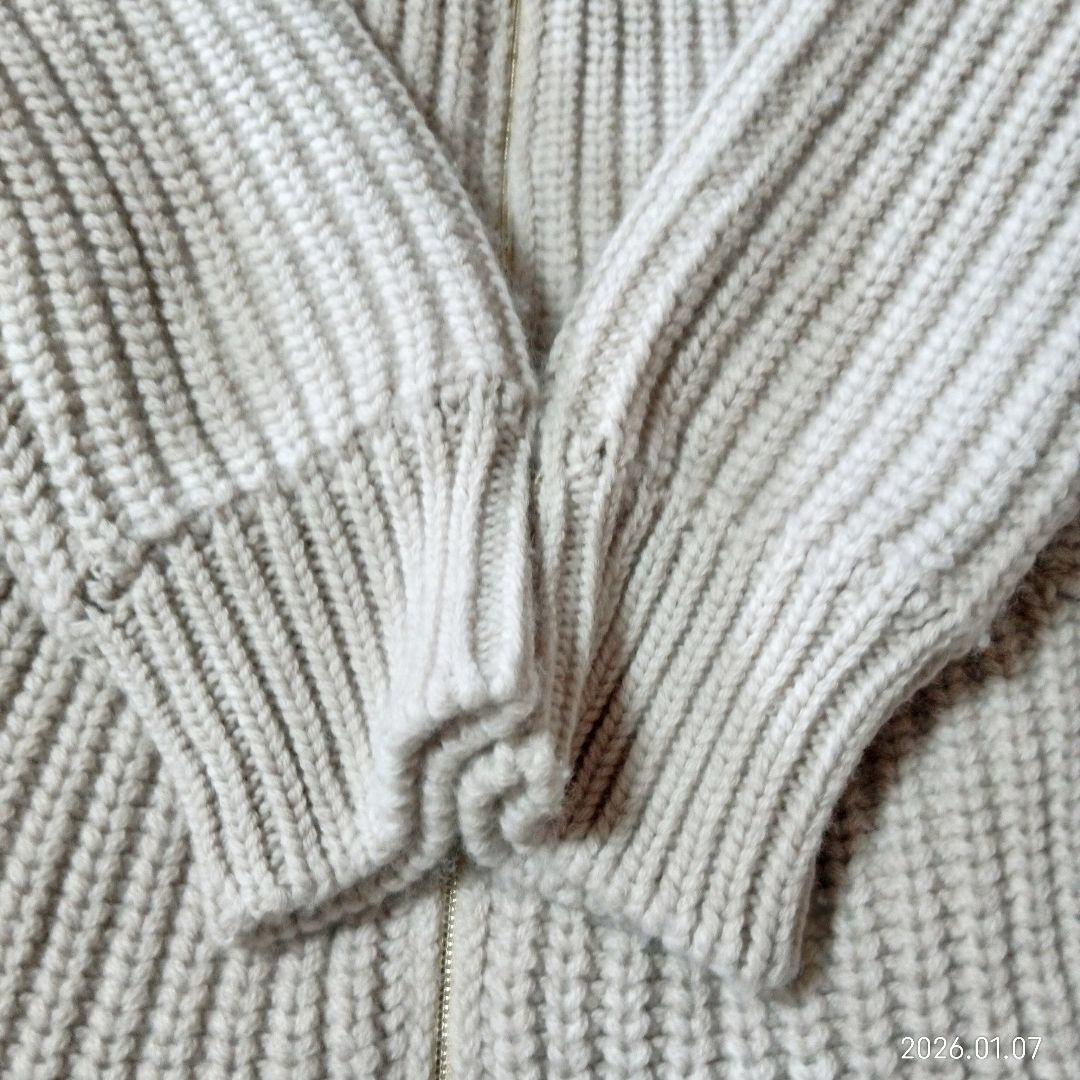 雑誌掲載　鈴木保奈美さん着用　美品　ヘルノ　異素材　ダウン　ニット　コート