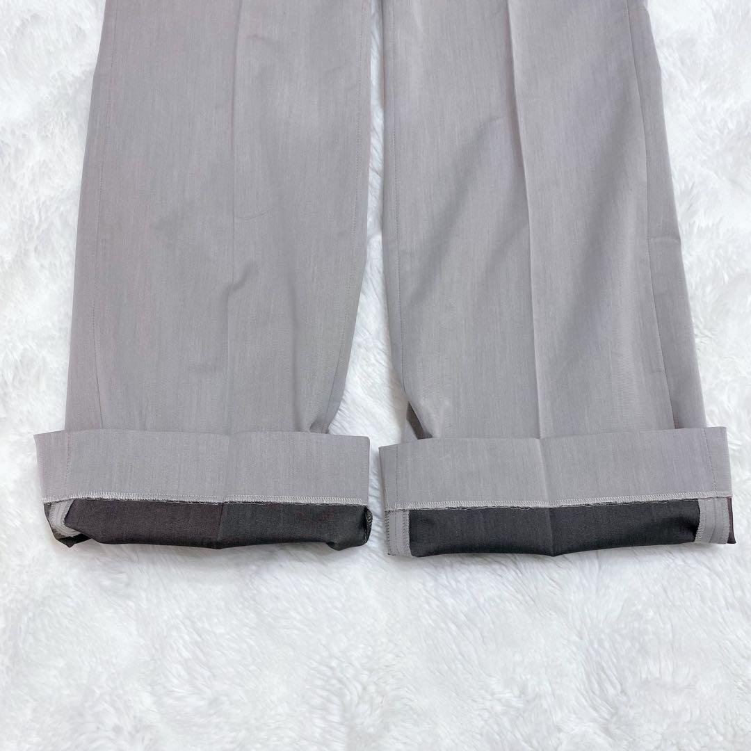 【大きいサイズ】組曲 ストレッチパンツスーツ セットアップ グレージュ