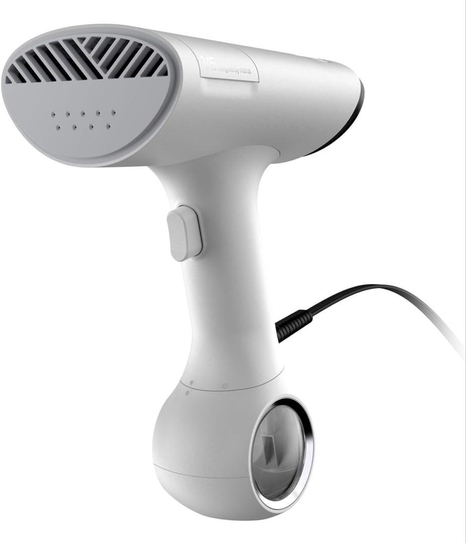MorusV6真空吸着式衣類スチーマー　スチームアイロン花粉低減脱臭除菌ホワイト