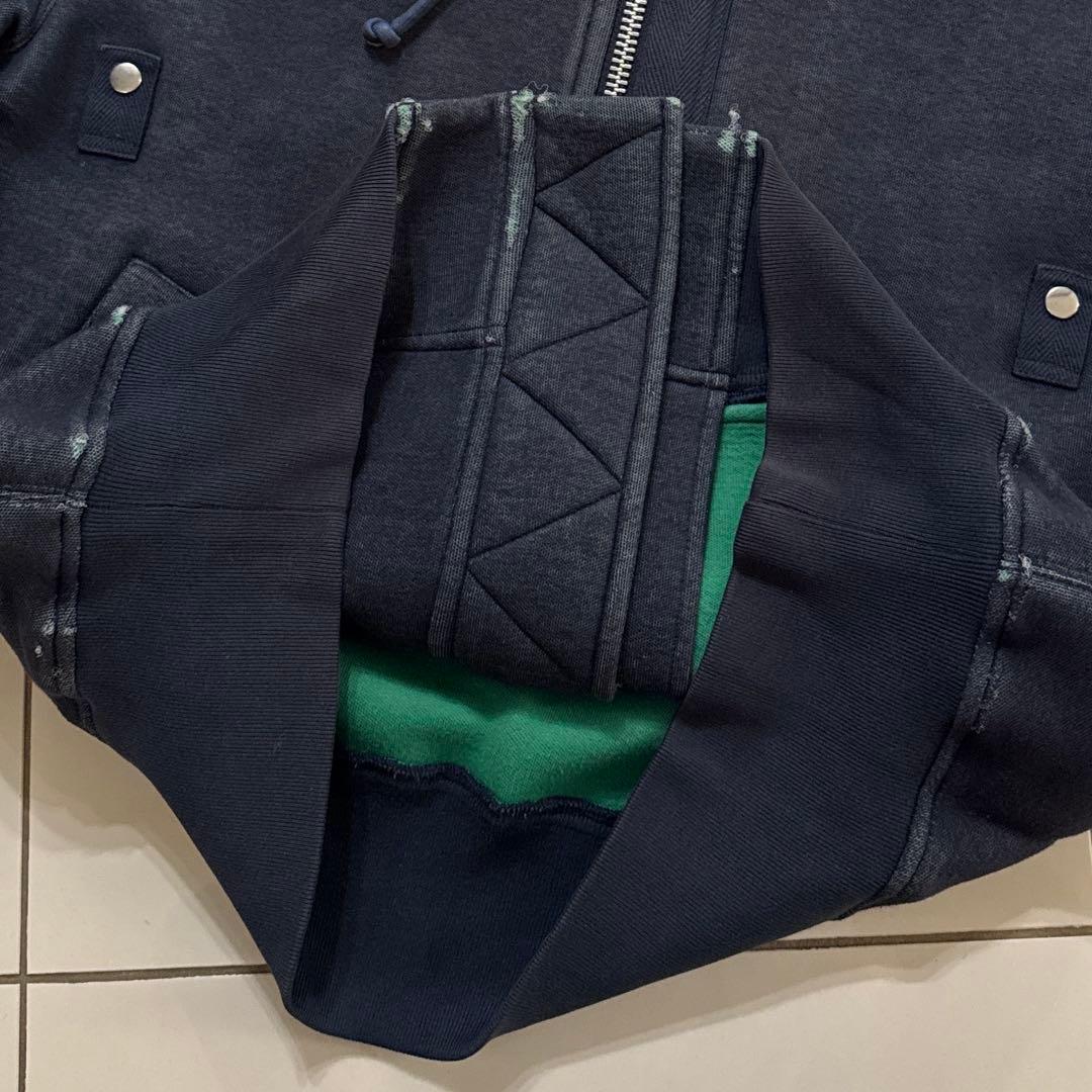 Sacai サカイ スウェットパーカ MA-1 ミリタリー サイズ1