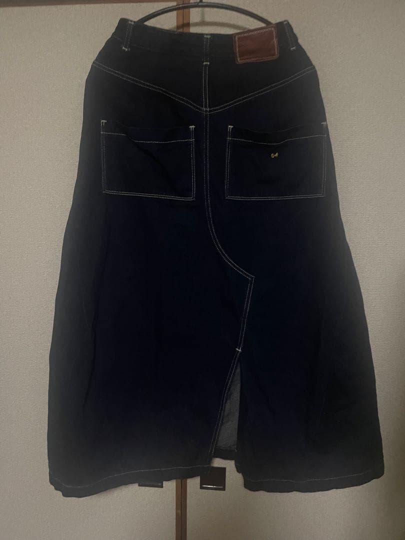 ミナペルホネンデニムスカート34裾上げ処理済