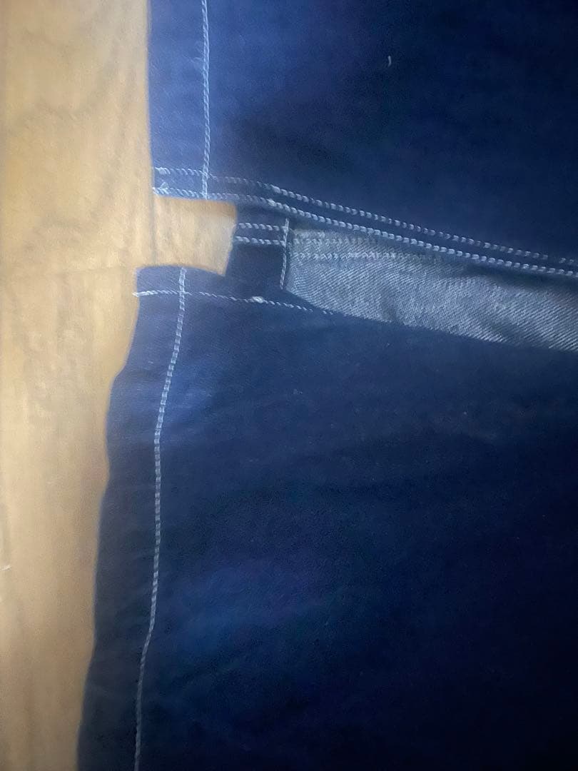 ミナペルホネンデニムスカート34裾上げ処理済