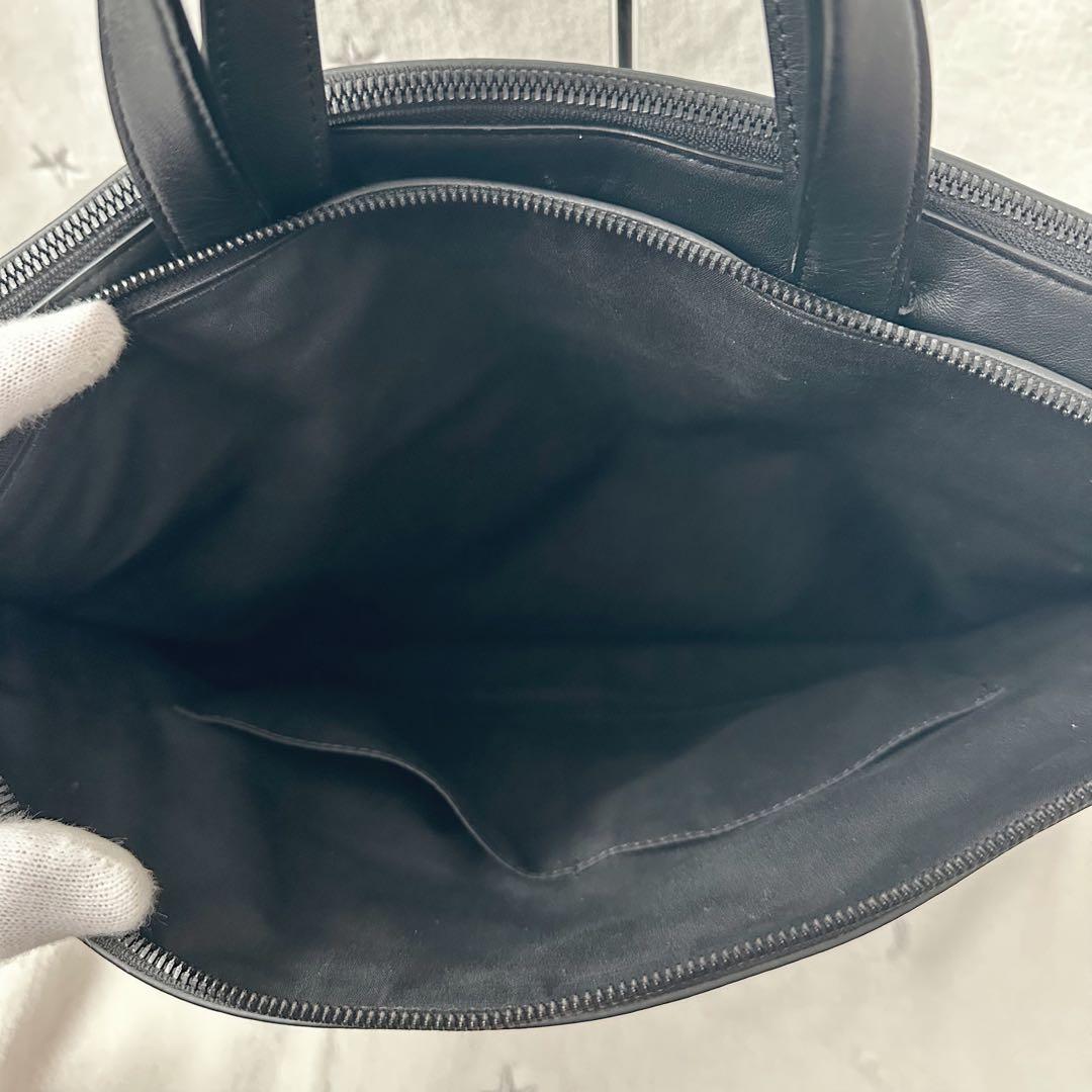 ポールスミス　ビジネスバッグ　シャドーストライプ　2way レザー　ブラック