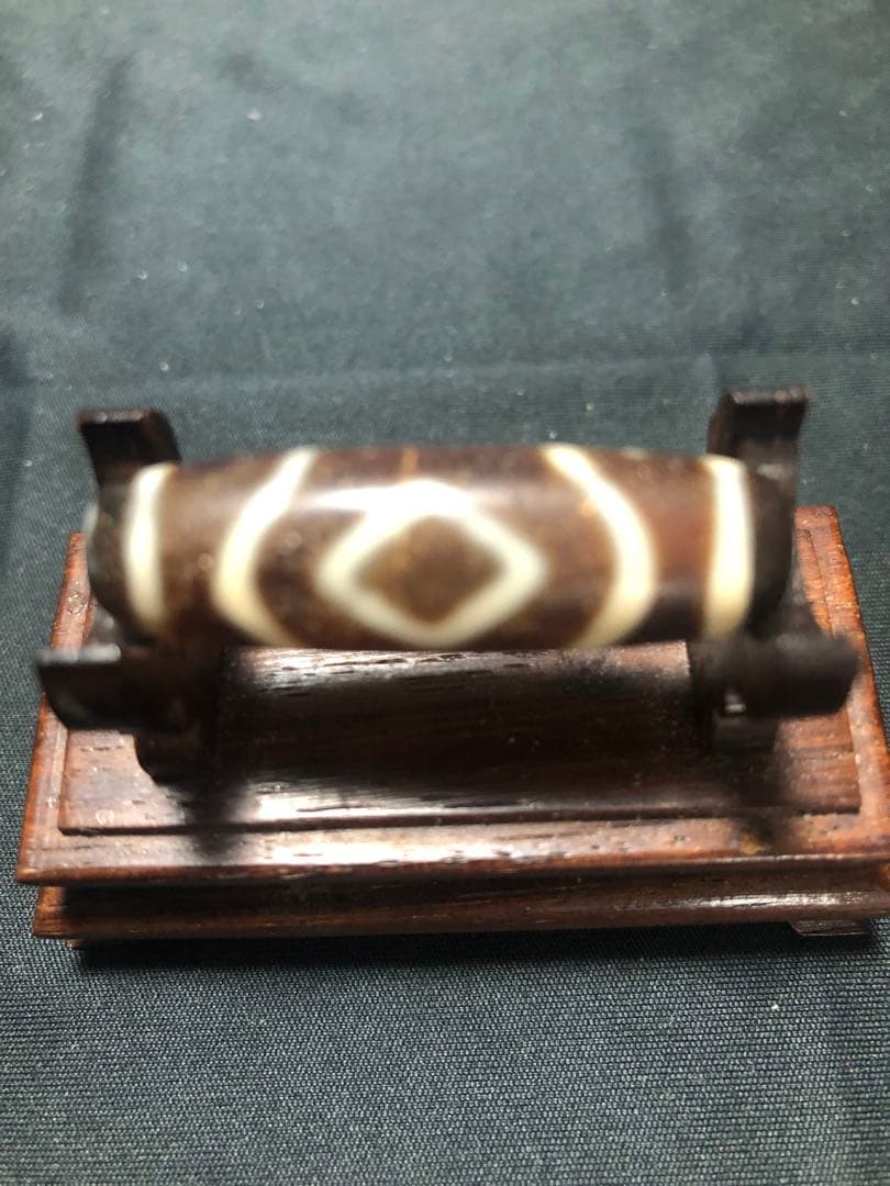 秘蔵風化天珠‼️西蔵老礦古代伝承風化蓮華金剛二眼天珠