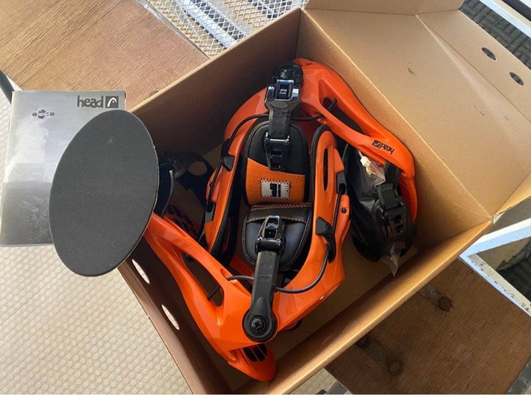 HEAD スノーボード ビンディング オレンジ Lサイズ