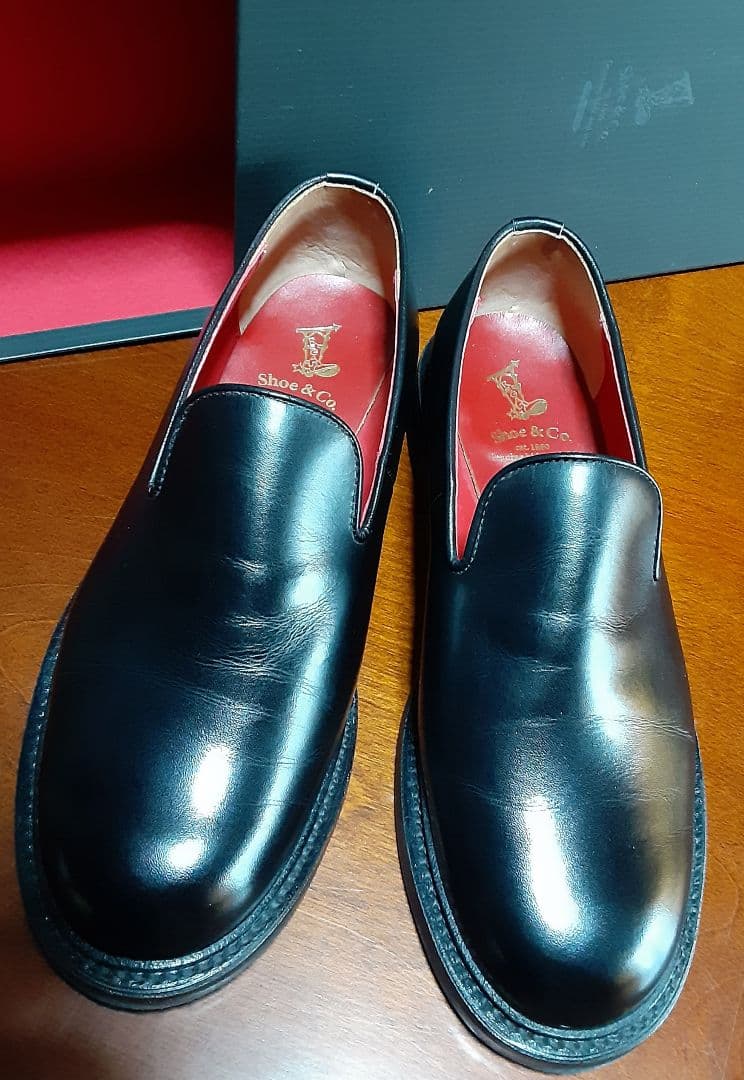 REGAL Shoe & Co. ブラック ローファー オペラパンプス 25cm